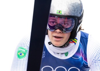 Pinheiro Braathen Leads GS After 1st Run at Winter Games Pinheiro Braathen Leads GS After 1st Run at Winter Games