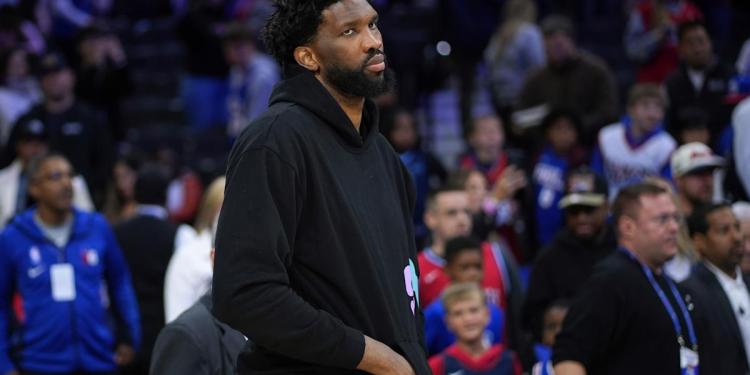 Joel Embiid under NBA investigation after reported shove of columnist after Sixers game Joel Embiid under NBA investigation after reported shove of columnist after Sixers game