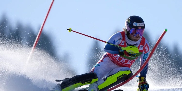 Atle Lie McGrath Leads First World Cup Slalom After Olympics Atle Lie McGrath Leads First World Cup Slalom After Olympics