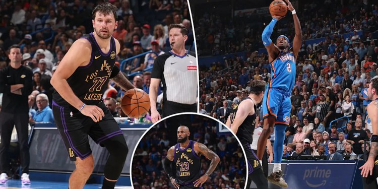 Lakers lose to Thunder; Luka Doncic’s status uncertain Lakers lose to Thunder; Luka Doncic’s status uncertain
