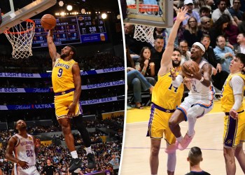 Lakers lose to Thunder for third consecutive game Lakers lose to Thunder for third consecutive game