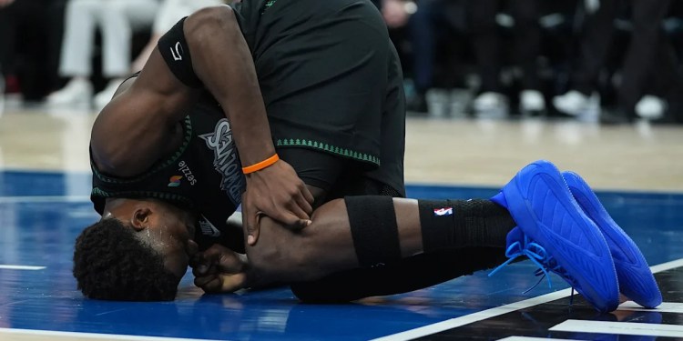 Anthony Edwards Has Left Knee Bone Bruise, Expected to Miss Weeks Anthony Edwards Has Left Knee Bone Bruise, Expected to Miss Weeks