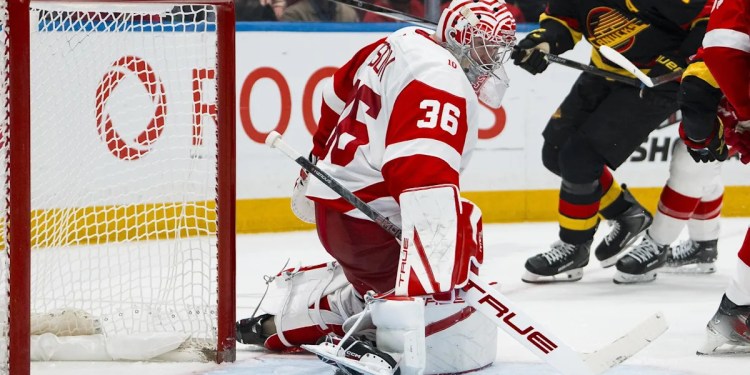 Gibson Records Shutout in Red Wings’ 4-0 Victory Over Canucks Gibson Records Shutout in Red Wings’ 4-0 Victory Over Canucks