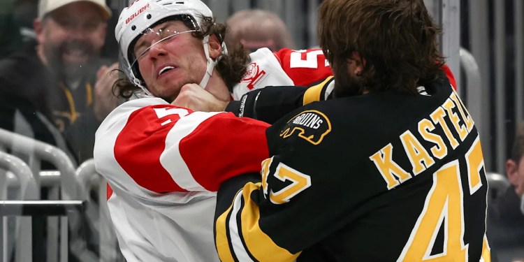 Former Senator Fights Red Wings Defenseman Former Senator Fights Red Wings Defenseman