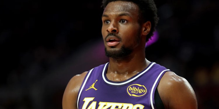 Bronny James Starts Again for Lakers Against Bucks Bronny James Starts Again for Lakers Against Bucks