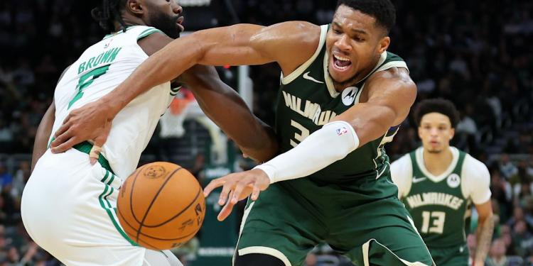 Celtics’ Jaylen Brown calls Giannis Antetokounmpo ‘a child’ after offensive foul and fake handshake Celtics’ Jaylen Brown calls Giannis Antetokounmpo ‘a child’ after offensive foul and fake handshake