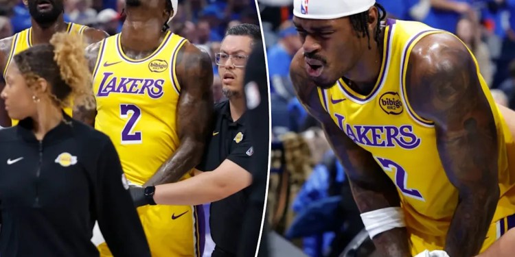 Jarred Vanderbilt Injured Finger in Lakers-Thunder Game 1 Jarred Vanderbilt Injured Finger in Lakers-Thunder Game 1