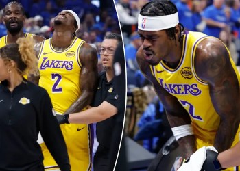 Jarred Vanderbilt Injured Finger in Lakers-Thunder Game 1 Jarred Vanderbilt Injured Finger in Lakers-Thunder Game 1