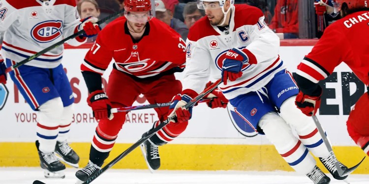 Suzuki leads Canadiens to 3-1 victory over Hurricanes Suzuki leads Canadiens to 3-1 victory over Hurricanes