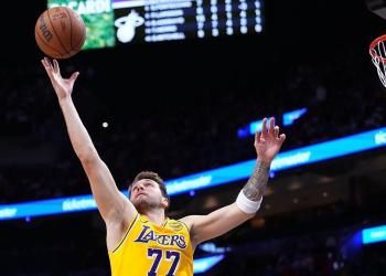 Doncic Ties Bryant in Lakers’ Win Over Heat Doncic Ties Bryant in Lakers’ Win Over Heat