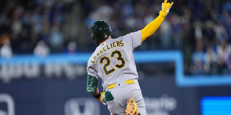 Shea Langeliers Hits Two Homers in Athletics’ Loss to Blue Jays Shea Langeliers Hits Two Homers in Athletics’ Loss to Blue Jays