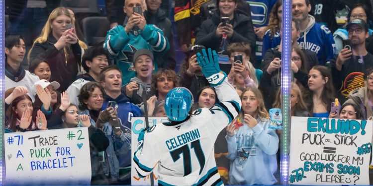 Macklin Celebrini Scores in Sharks’ Victory Over Canucks Macklin Celebrini Scores in Sharks’ Victory Over Canucks
