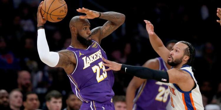 Lakers lose to Knicks on Luka Doncic trade anniversary Lakers lose to Knicks on Luka Doncic trade anniversary