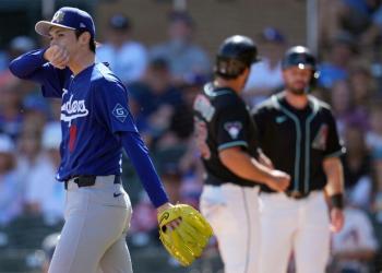 Roki Sasaki Struggles in First Cactus League Start Roki Sasaki Struggles in First Cactus League Start