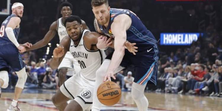 Nets lose to Thunder 105-86, third consecutive defeat Nets lose to Thunder 105-86, third consecutive defeat