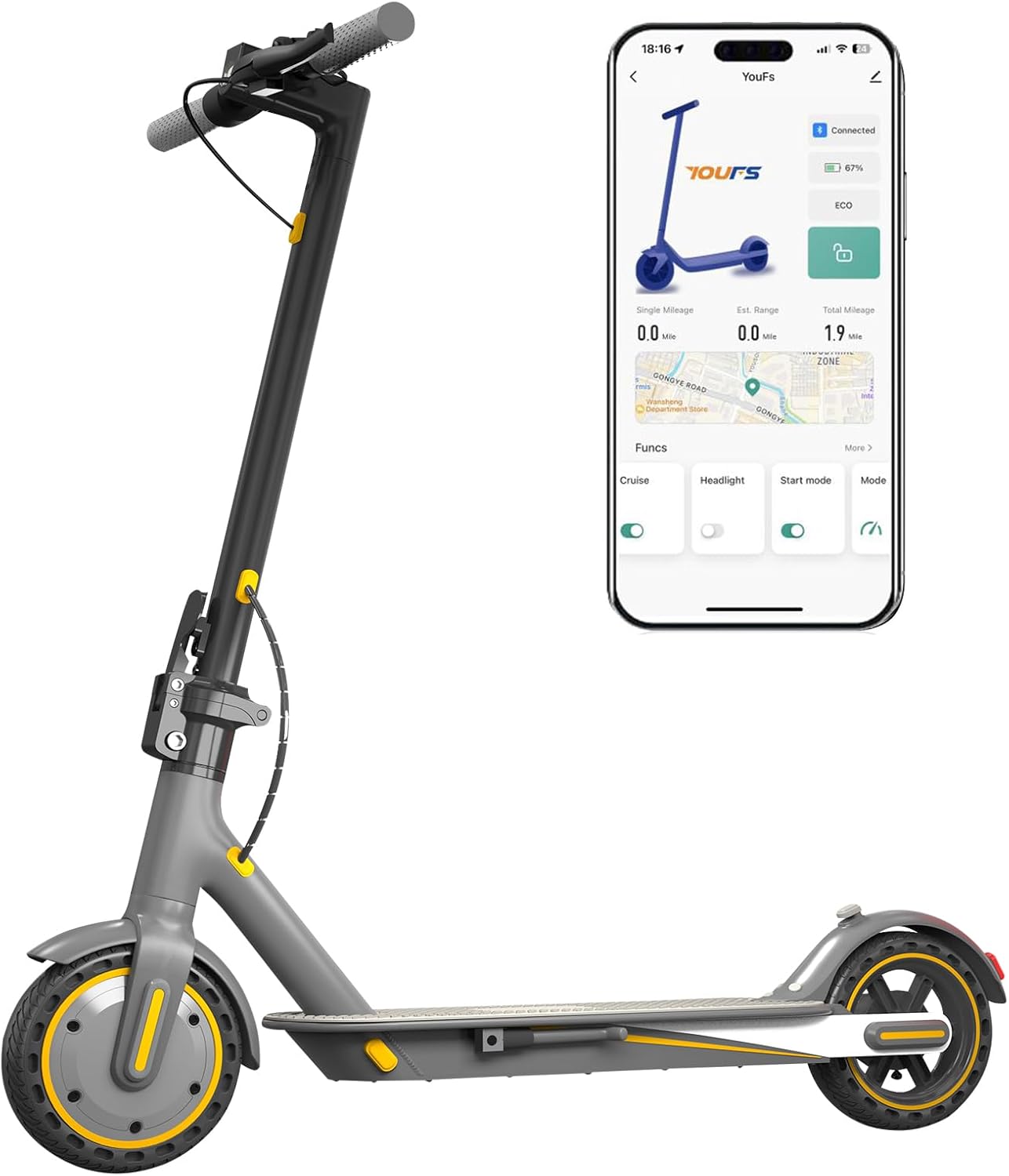 Experience Thrills on Our Electric Scooter: 19 MPH Speed, 19-Mile Range & More! Experience Thrills on Our Electric Scooter: 19 MPH Speed, 19-Mile Range & More!