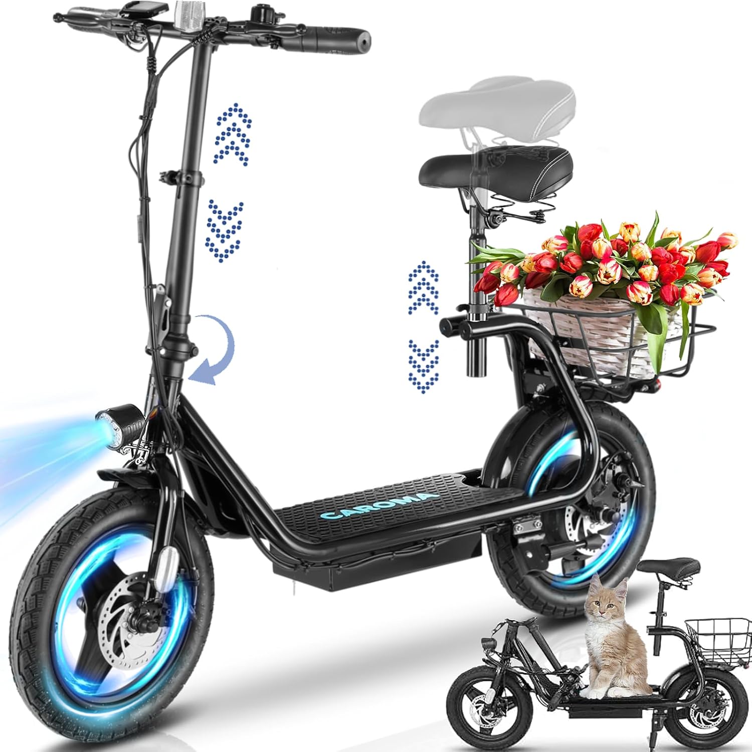 Rev Up Your Commute: Caroma Peak 1200W Electric Scooter Delivers 30-Mile Range! Rev Up Your Commute: Caroma Peak 1200W Electric Scooter Delivers 30-Mile Range!