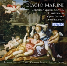 Concerti A Quatro 5.6. Voci, & Instromenti, Opera Settima, Venezia, 1634