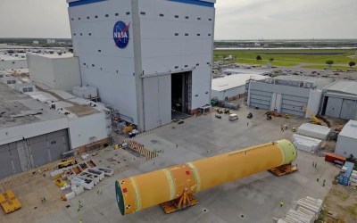 NASA rolls out Artemis 3 SLS rocket's huge core stage to gear up for 2027 launch (photo) NASA rolls out Artemis 3 SLS rocket's huge core stage to gear up for 2027 launch (photo)