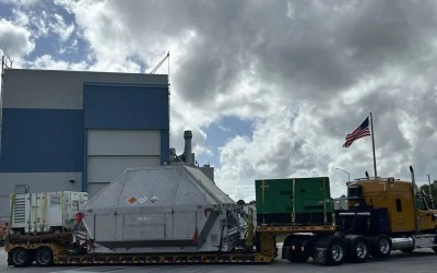 Welcome home! Artemis 2's Orion capsule returns to Florida after epic moon mission (photo) Welcome home! Artemis 2's Orion capsule returns to Florida after epic moon mission (photo)