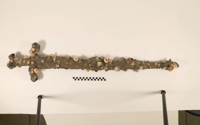 12th century Crusader sword discovered by student off coast of Israel 12th century Crusader sword discovered by student off coast of Israel
