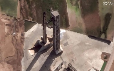 Starship V3 from space: Satellite snaps amazing photo of SpaceX megarocket on the pad Starship V3 from space: Satellite snaps amazing photo of SpaceX megarocket on the pad