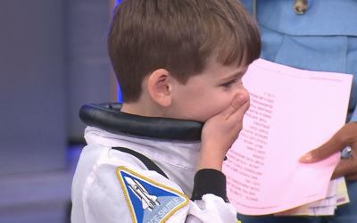 Artemis crew surprises 5-year-old aspiring astronaut with special gift Artemis crew surprises 5-year-old aspiring astronaut with special gift