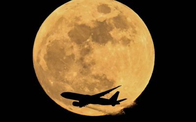 April’s full pink moon rose in the night sky this week April’s full pink moon rose in the night sky this week