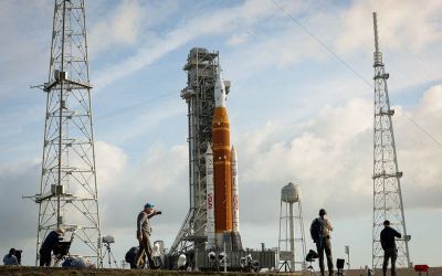 NASA counts down for first crewed lunar mission in half a century NASA counts down for first crewed lunar mission in half a century