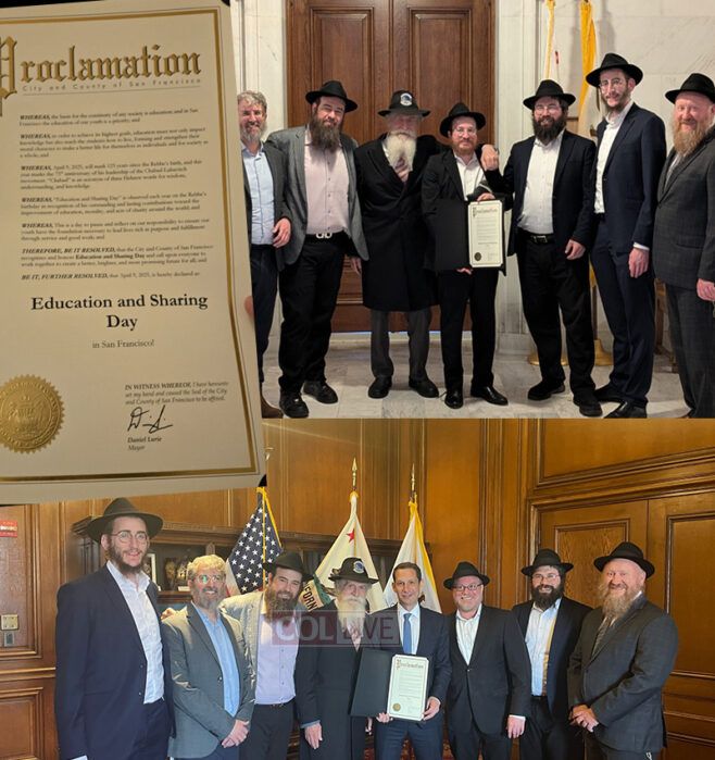 San Francisco Declares Rebbe’s Birthday Education and Sharing Day San Francisco Declares Rebbe’s Birthday Education and Sharing Day