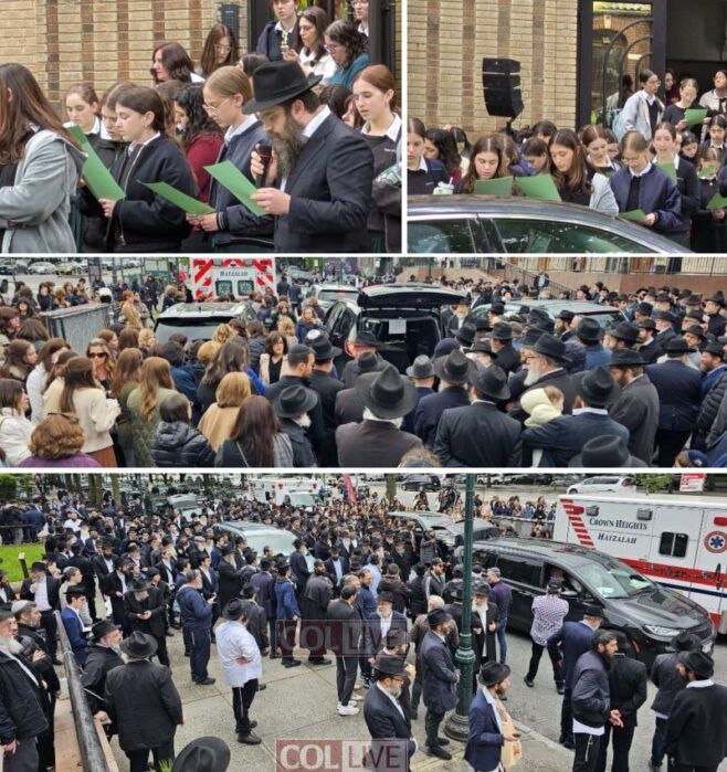 Levaya of Mrs. Naomi Marasow Passes Bais Rivkah, 770 Levaya of Mrs. Naomi Marasow Passes Bais Rivkah, 770