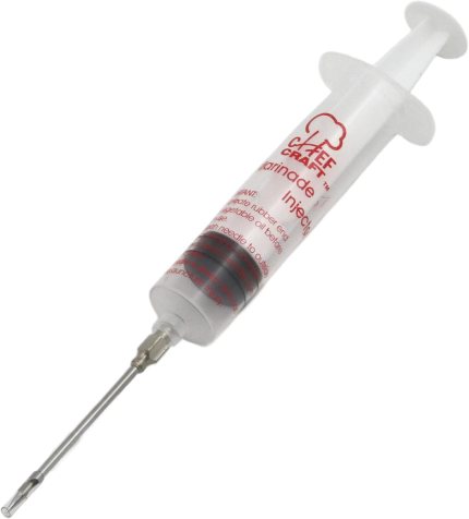 Chef Craft Select Plastic with Stainless Steel Needle Marinade Injector, 5 inch in length 1 ounce capacity+ Clear Chef Craft Select Plastic with Stainless Steel Needle Marinade Injector, 5 inch in length 1 ounce capacity+ Clear