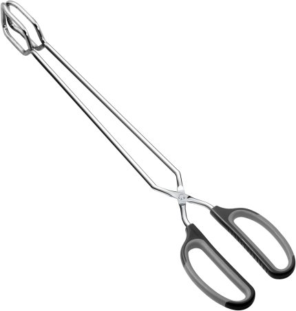 Scissor Tongs 16-Inch Extra Long Stainless Steel Barbecue Grilling Tongs (Black Handle) Scissor Tongs 16-Inch Extra Long Stainless Steel Barbecue Grilling Tongs (Black Handle)