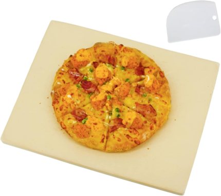 Pizza Stone for Oven and Grill Rectangular, Large Cooking Stone Includes Free Plastic Scraper, Strong and Safe Cordierite Baking Stone Heavy Duty for Pizza, Bread, Pie, BBQ (15″ × 12″) Pizza Stone for Oven and Grill Rectangular, Large Cooking Stone Includes Free Plastic Scraper, Strong and Safe Cordierite Baking Stone Heavy Duty for Pizza, Bread, Pie, BBQ (15″ × 12″)
