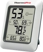 ThermoPro TP50 Digital Hygrometer Indoor Thermometer Room Thermometer and Humidity Gauge with Temperature Monitor ThermoPro TP50 Digital Hygrometer Indoor Thermometer Room Thermometer and Humidity Gauge with Temperature Monitor