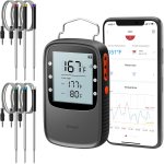 Govee Bluetooth Meat Thermometer, Wireless Meat Thermometer for Smoker Oven, Digital Grill Thermometer with 6 Probes, Timer Mode, Smart LCD Backlight BBQ Thermometer for Cooking Turkey Fish Beef Govee Bluetooth Meat Thermometer, Wireless Meat Thermometer for Smoker Oven, Digital Grill Thermometer with 6 Probes, Timer Mode, Smart LCD Backlight BBQ Thermometer for Cooking Turkey Fish Beef