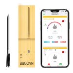 WiFi Bluetooth Wireless Meat Thermometer Unlimited Range, Check Temp Anywhere,7 NIST Certified Sensors with Ambient Temp, Monitor for BBQ, Grill, Oven, Smoker, Air Fryer (Black) WiFi Bluetooth Wireless Meat Thermometer Unlimited Range, Check Temp Anywhere,7 NIST Certified Sensors with Ambient Temp, Monitor for BBQ, Grill, Oven, Smoker, Air Fryer (Black)