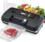 95kpa Vacuum Sealer Machine,Commercial Fully Automatic Food Sealer,10-in-1 Functions & Powerful Sealing System with Double Heat Seal,Easy-Lock Handle,Built-in Cutter,1 Bag Rolls and 10 Pre-cut Bags 95kpa Vacuum Sealer Machine,Commercial Fully Automatic Food Sealer,10-in-1 Functions & Powerful Sealing System with Double Heat Seal,Easy-Lock Handle,Built-in Cutter,1 Bag Rolls and 10 Pre-cut Bags