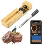 Wireless Meat Thermometer Bluetooth with Ceramics Probe for Grilling/Cooking Waterproof Digital Oven Food Thermometer with 600Ft Range Perfect for BBQ/Air Fryer Compatible with iOS & Android Smart App Wireless Meat Thermometer Bluetooth with Ceramics Probe for Grilling/Cooking Waterproof Digital Oven Food Thermometer with 600Ft Range Perfect for BBQ/Air Fryer Compatible with iOS & Android Smart App