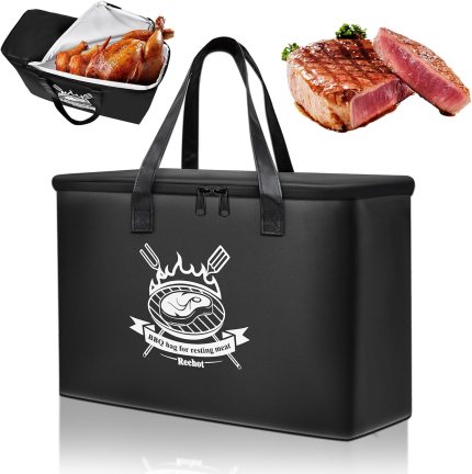 BBQ Blanket for Resting Meat, Leak-Proof Brisket Resting Bag for Heat & Moisture Control, Large Capacity, Smoker Accessories, Gifts for Men Who Love BBQ, Grilling & Outdoor Smoking BBQ Blanket for Resting Meat, Leak-Proof Brisket Resting Bag for Heat & Moisture Control, Large Capacity, Smoker Accessories, Gifts for Men Who Love BBQ, Grilling & Outdoor Smoking