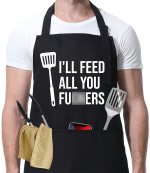 Miracu Funny Cooking Aprons for Men Women, Funny Dad Gifts for Mens Father, Mom – Fathers Day Presents, Birthday Gifts for Dad Step Brother Boyfriend Husband, Cool BBQ Grilling Kitchen Chef Apron Miracu Funny Cooking Aprons for Men Women, Funny Dad Gifts for Mens Father, Mom – Fathers Day Presents, Birthday Gifts for Dad Step Brother Boyfriend Husband, Cool BBQ Grilling Kitchen Chef Apron