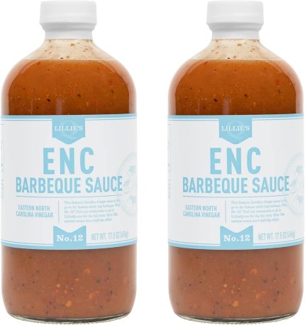 Lillie’s Q – ENC Barbeque Sauce, Gourmet BBQ, Spicy Vinegar BBQ, Premium Ingredients, Made with Gluten-Free Ingredients (17.5 oz, 2-Pack) Lillie’s Q – ENC Barbeque Sauce, Gourmet BBQ, Spicy Vinegar BBQ, Premium Ingredients, Made with Gluten-Free Ingredients (17.5 oz, 2-Pack)