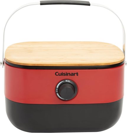 Cuisinart CGG-750 Portable, Venture Gas Grill, Red Cuisinart CGG-750 Portable, Venture Gas Grill, Red