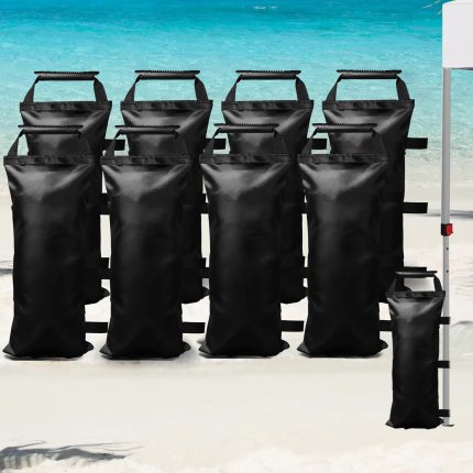 8 Pack SANWAY Sand Bags for Canopy Weights (No Sand)-Sand Bags for Weight – Sandbags for Canopy Tent- Canopy Weights for Canopy Tent Legs – Canopy Weights with Handles, Black 8 Pack SANWAY Sand Bags for Canopy Weights (No Sand)-Sand Bags for Weight – Sandbags for Canopy Tent- Canopy Weights for Canopy Tent Legs – Canopy Weights with Handles, Black