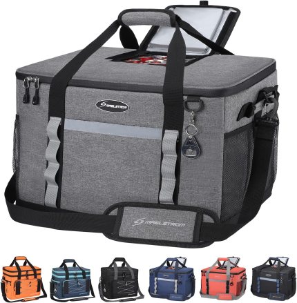 Maelstrom Soft Cooler Bag,Collapsible Soft Sided Cooler,24/30/60/75 Cans Beach Cooler,Ice Chest,Large Leakproof Camping Cooler,Portable Travel Cooler for Grocery Shopping,Camping,Road Trips Maelstrom Soft Cooler Bag,Collapsible Soft Sided Cooler,24/30/60/75 Cans Beach Cooler,Ice Chest,Large Leakproof Camping Cooler,Portable Travel Cooler for Grocery Shopping,Camping,Road Trips