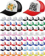 64 Pcs Unisex Sublimation Blank Mesh Trucker Hat 16 Colors Bulk DIY Adjustable Plain Polyester Baseball Caps Colored Summer Trucker Cap for Men Women Embroidery Printing Outdoor Sports Supplies 64 Pcs Unisex Sublimation Blank Mesh Trucker Hat 16 Colors Bulk DIY Adjustable Plain Polyester Baseball Caps Colored Summer Trucker Cap for Men Women Embroidery Printing Outdoor Sports Supplies