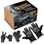 Grilling Glove Kit – 2 Heat Resistant Liners – 30 Black Nitrile Gloves – Disposable BBQ Gloves with Washable Heat-Resistant Liners – Replaceable Cover Oven Mitt for Barbecue and Smoking Meat Grilling Glove Kit – 2 Heat Resistant Liners – 30 Black Nitrile Gloves – Disposable BBQ Gloves with Washable Heat-Resistant Liners – Replaceable Cover Oven Mitt for Barbecue and Smoking Meat