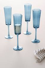 AMORY champagneglas 4-pack Blå