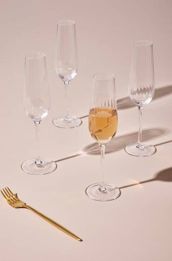 AKIA champagneglas 4-pack Transparent