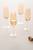 JO champagneglas 4-pack Gul